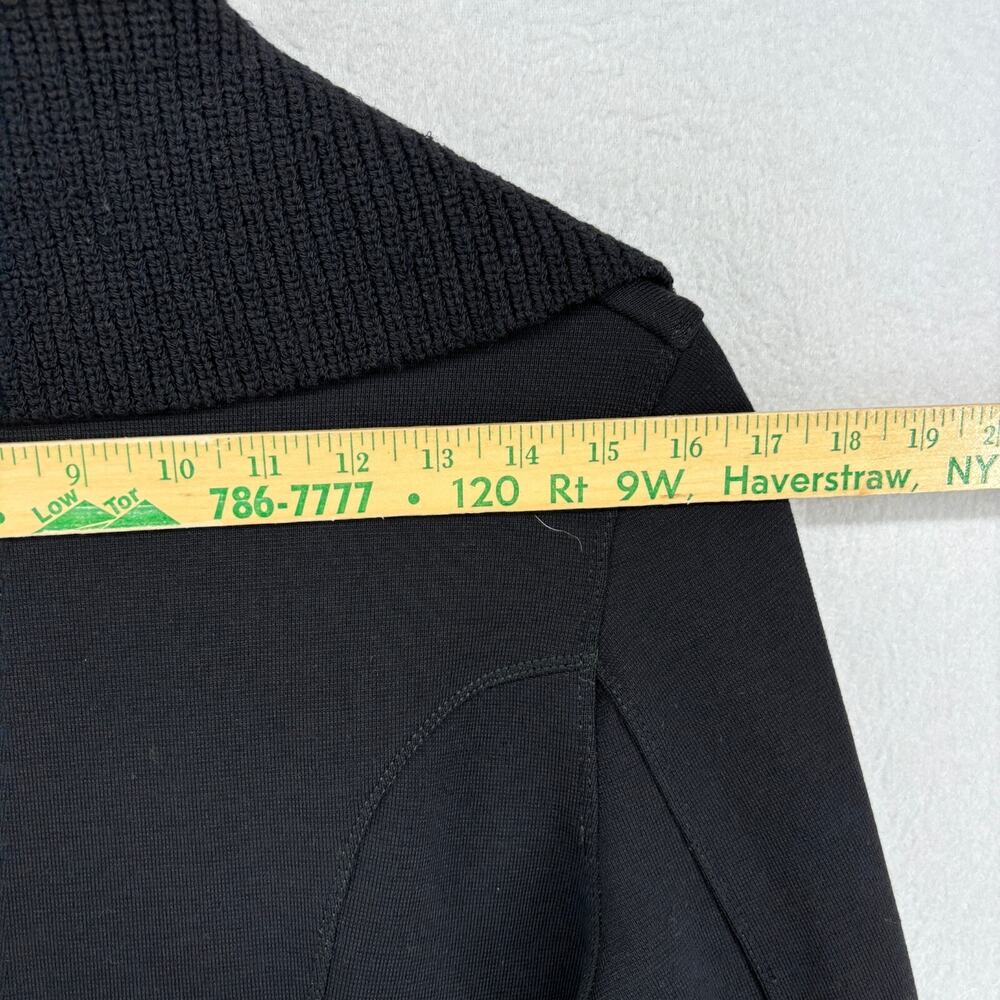 JAN & CARLOS Blazer 40 Merino Wool Stretch Two Button Jacket Black Italy VTG - Picture 11 of 16